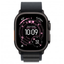Apple Watch Ultra 3, 49 мм, Black Titanium Case/Black Alpine Loop Large Band