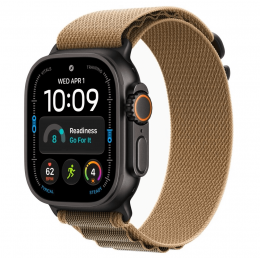 Apple Watch Ultra 4, 49 мм, Black Titanium Case with Desert Alpine Loop (S)