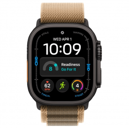 Apple Watch Ultra 4, 49 мм, Black Titanium Case with Desert Alpine Loop (S)