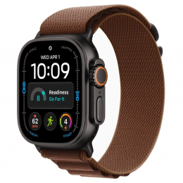Apple Watch Ultra 4, 49 мм, Black Titanium Case with Burgundy Alpine Loop (S)