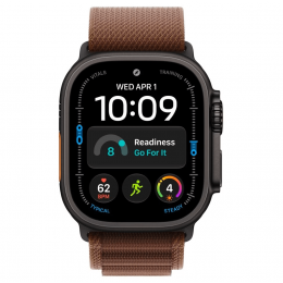 Apple Watch Ultra 4, 49 мм, Black Titanium Case with Burgundy Alpine Loop (L)