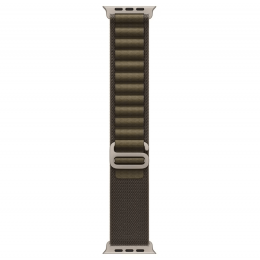 Apple Watch Ultra 4, 49 мм, Natural Titanium Case with Dark Olive Alpine Loop (L)
