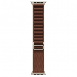 Apple Watch Ultra 4, 49 мм, Natural Titanium Case with Burgundy Alpine Loop (S)