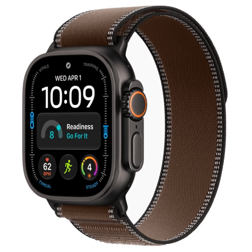 
Apple Watch Ultra 4, 49 мм, Black Titanium Case with Dark Umber Trail Loop (M/L)