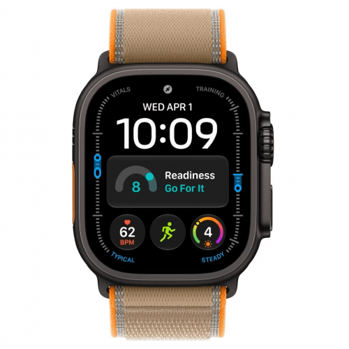 
Apple Watch Ultra 4, 49 мм, Black Titanium Case with Sand Trail Loop (M/L)