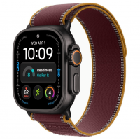Apple Watch Ultra 4, 49 мм, Black Titanium Case with Burgundy Trail Loop (M/L)