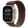 
Apple Watch Ultra 4, 49 мм, Natural Titanium Case with Dark Umber Trail Loop (M/L)