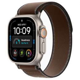 Apple Watch Ultra 4, 49 мм, Natural Titanium Case with Dark Umber Trail Loop (M/L)