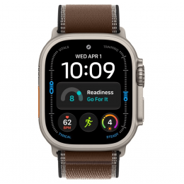 Apple Watch Ultra 4, 49 мм, Natural Titanium Case with Dark Umber Trail Loop (M/L)