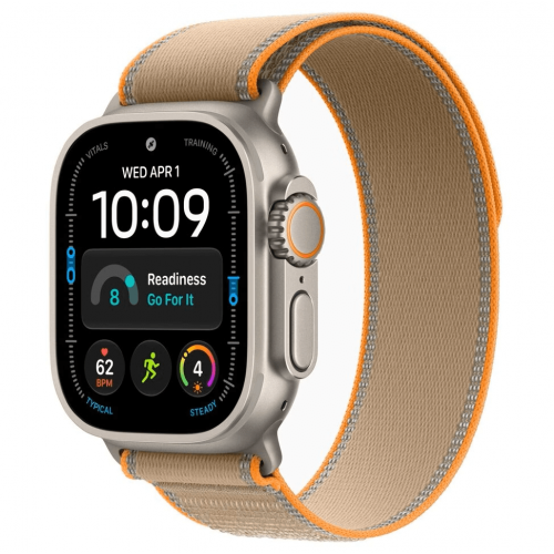 
Apple Watch Ultra 4, 49 мм, Natural Titanium Case with Sand Trail Loop (S/M)