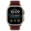 
Apple Watch Ultra 4, 49 мм, Natural Titanium Case with Burgundy Trail Loop (S/M)