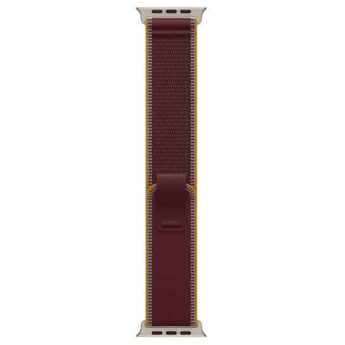 
Apple Watch Ultra 4, 49 мм, Natural Titanium Case with Burgundy Trail Loop (S/M)