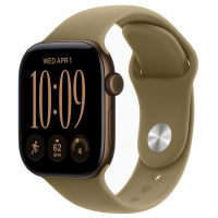 Apple Watch Series 12, 46 мм, Dark Bronze Aluminum Case with Olive Sport Band (M/L)