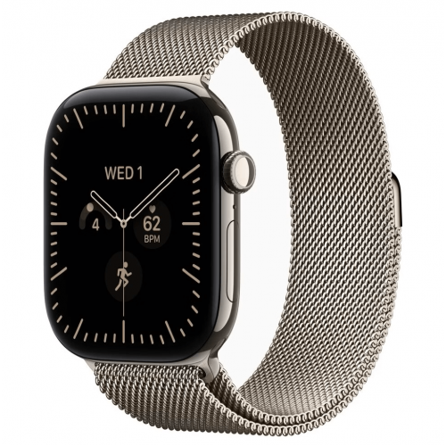 
Apple Watch Series 12, 42 мм, Natural Titanium Case with Natural Milanese Loop (M/L)