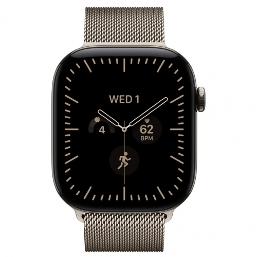 
Apple Watch Series 12, 42 мм, Natural Titanium Case with Natural Milanese Loop (M/L)