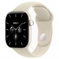 Apple Watch Series 12, 46 мм, Pearl White Ceramic Case with Sand Sport Band (M/L)