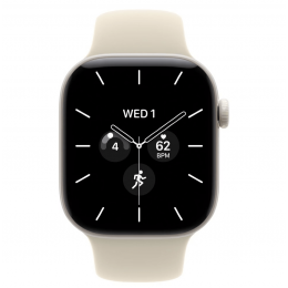 Apple Watch Series 12, 46 мм, Pearl White Ceramic Case with Sand Sport Band (M/L)