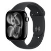 
Apple Watch Series 11, 46 мм, Jet Black Aluminum Black Sport Band S/M