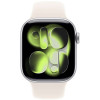 
Apple Watch Series 11, 46 мм, Silver Aluminium Starlight Sport Band M/L