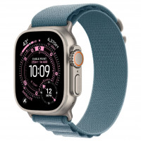 Apple Watch Ultra 3, 49 мм, Natural Titanium Case/Light Blue Alpine Loop Small Band