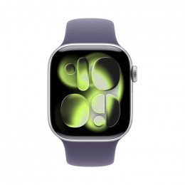 Apple Watch Series 11, 42 мм, Silver Aluminium Purple Fog Sport Band S/M