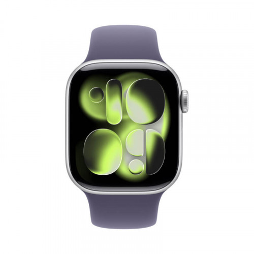 
Apple Watch Series 11, 42 мм, Silver Aluminium Purple Fog Sport Band S/M