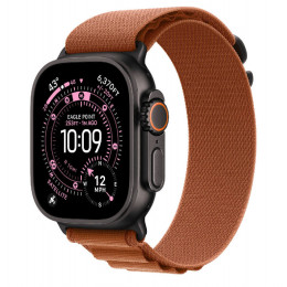 Apple Watch Ultra 3, 49 мм, Black Titanium Case/Terra Cotta Alpine Loop Small Band