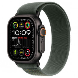 Apple Watch Ultra 2 GPS + Cellular, 49 мм, черный корпус из титана, ремешок Trail цвета «Green», размер S/M