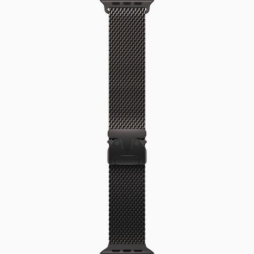 
Apple Watch Ultra 2 GPS + Cellular, 49 мм, корпус из титана, ремешок Titanium Milanese Loop черного цвета, размер M