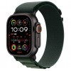 
Apple Watch Ultra 2 GPS + Cellular, 49 мм, черный корпус из титана, ремешок Alpine цвета «Dark Green», размер L