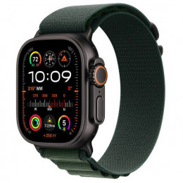 Apple Watch Ultra 2 GPS + Cellular, 49 мм, черный корпус из титана, ремешок Alpine цвета «Dark Green», размер L