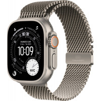 Apple Watch Ultra 3, 49 мм, Natural Titanium Milanese Natural Loop S