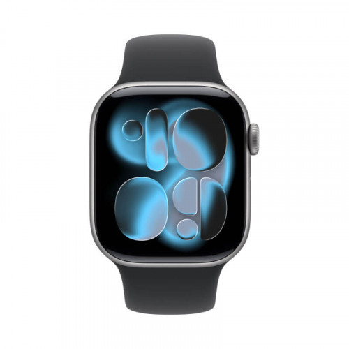 
Apple Watch Series 11, 46 мм, Space Grey Aluminium Black Sport Band M/L