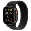 
Apple Watch Ultra 2 GPS + Cellular, 49 мм, черный корпус из титана, ремешок Trail цвета «Black», размер M/L