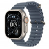 
Apple Watch Ultra 3, 49 мм, корпус из титана, ремешок Ocean цвета «Anchor Blue»
