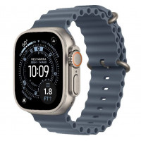 Apple Watch Ultra 3, 49 мм, корпус из титана, ремешок Ocean цвета «Anchor Blue»