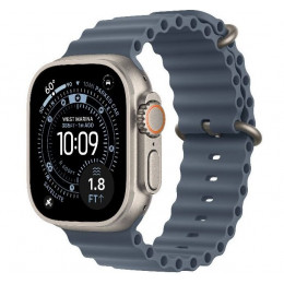 Apple Watch Ultra 3, 49 мм, корпус из титана, ремешок Ocean цвета «Anchor Blue»
