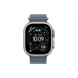 Apple Watch Ultra 3, 49 мм, корпус из титана, ремешок Ocean цвета «Anchor Blue»