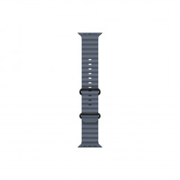 Apple Watch Ultra 3, 49 мм, черный корпус из титана, ремешок Ocean цвета «Anchor Blue»