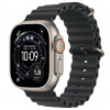 
Apple Watch Ultra 3, 49 мм, корпус из титана, ремешок Ocean цвета «Black»