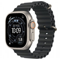 Apple Watch Ultra 3, 49 мм, корпус из титана, ремешок Ocean цвета «Black»