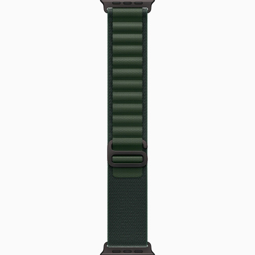 
Apple Watch Ultra 2 GPS + Cellular, 49 мм, черный корпус из титана, ремешок Alpine цвета «Dark Green», размер L