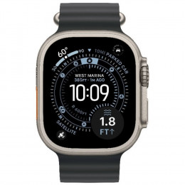 Apple Watch Ultra 3, 49 мм, корпус из титана, ремешок Ocean цвета «Black»