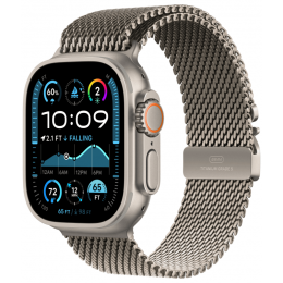 Apple Watch Ultra 2 GPS + Cellular, 49 мм, корпус из титана, ремешок Titanium Milanese Loop бежевого цвета, размер M