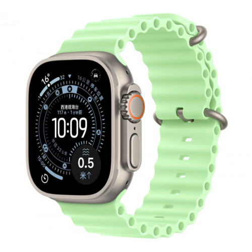 
Apple Watch Ultra 3, 49 мм, корпус из титана, ремешок Ocean цвета «Neon Green»