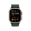 
Apple Watch Ultra 2 GPS + Cellular, 49 мм, корпус из титана, ремешок Alpine цвета «Dark green», размер M