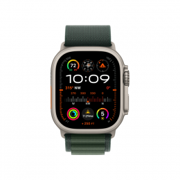 Apple Watch Ultra 2 GPS + Cellular, 49 мм, корпус из титана, ремешок Alpine цвета «Dark green», размер M