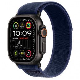 Apple Watch Ultra 2 GPS + Cellular, 49 мм, черный корпус из титана, ремешок Trail цвета «Blue», размер M/L