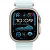 
Apple Watch Ultra 2 (2024) GPS + Cellular, 49 мм, корпус из титана, ремешок Ocean цвета «Ice Blue»