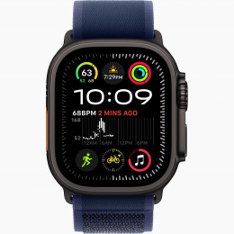 Apple Watch Ultra 2 GPS + Cellular, 49 мм, черный корпус из титана, ремешок Trail цвета «Blue», размер M/L